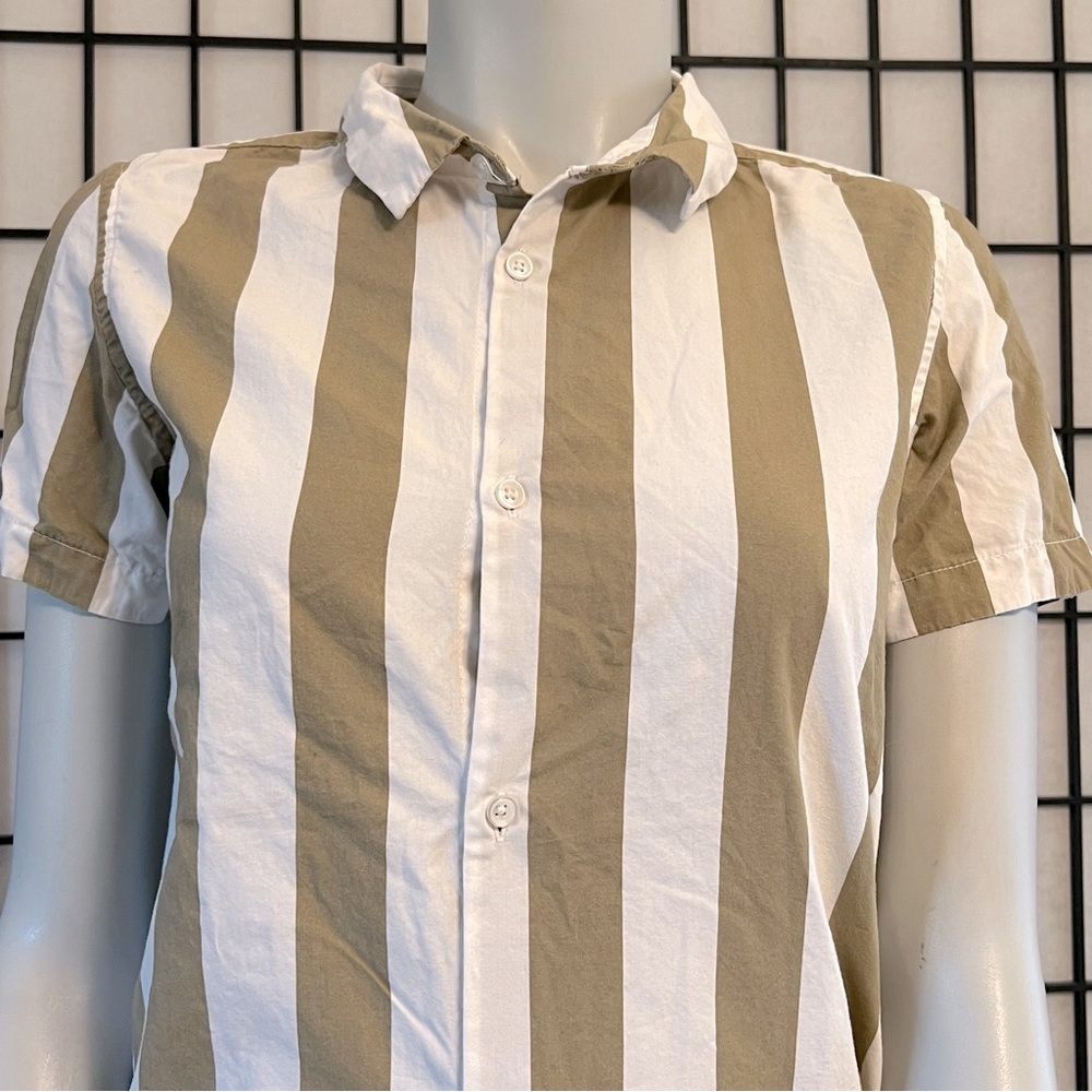 Denim & Flower Boys Striped Button Down Shirt